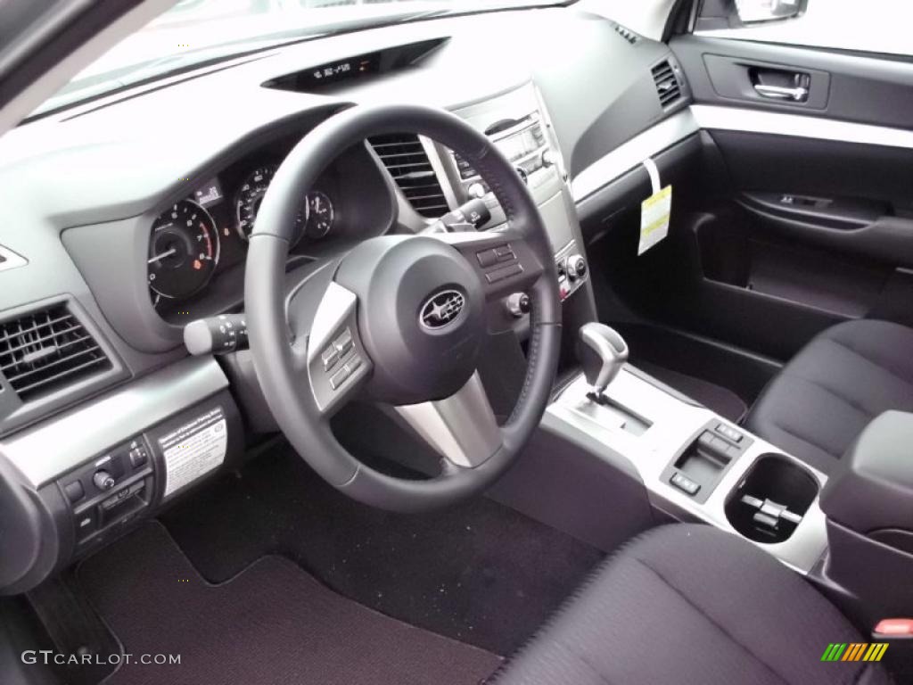 Off Black Interior 2011 Subaru Outback 2.5i Premium Wagon Photo #47211248