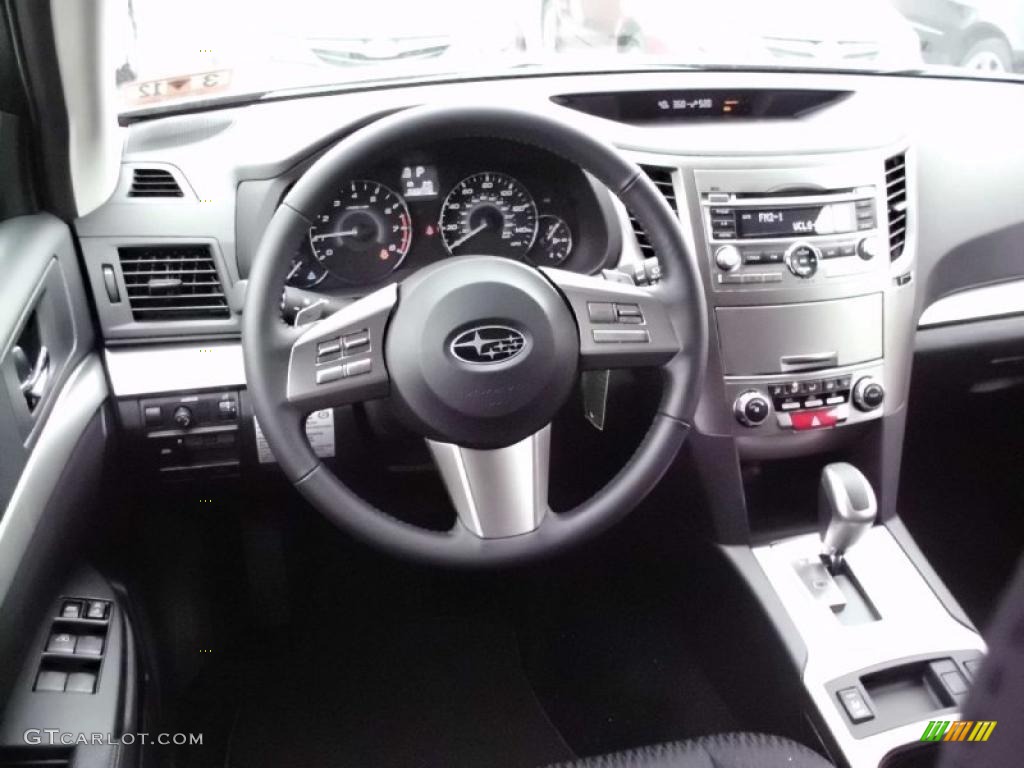 2011 Subaru Outback 2.5i Premium Wagon Off Black Dashboard Photo #47211279