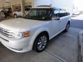 White Suede Clearcoat 2009 Ford Flex Limited
