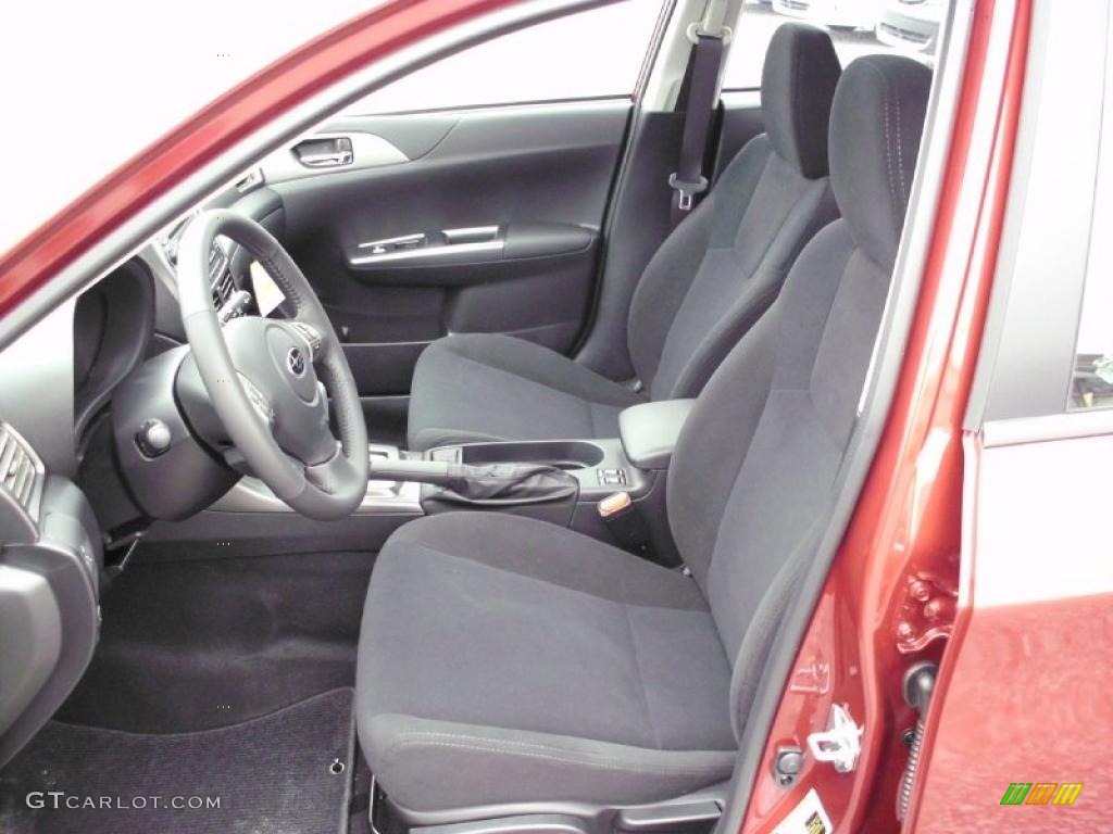 Carbon Black Interior 2011 Subaru Impreza 2.5i Premium Wagon Photo #47211995