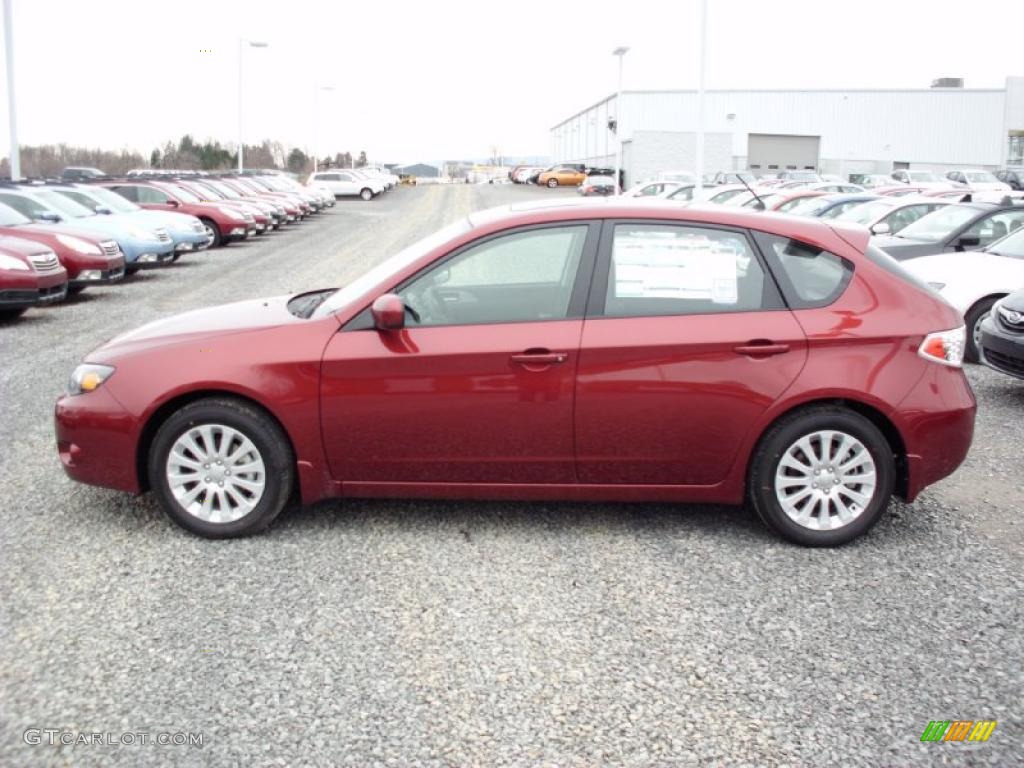 Camellia Red Pearl 2011 Subaru Impreza 2.5i Premium Wagon Exterior Photo #47212070