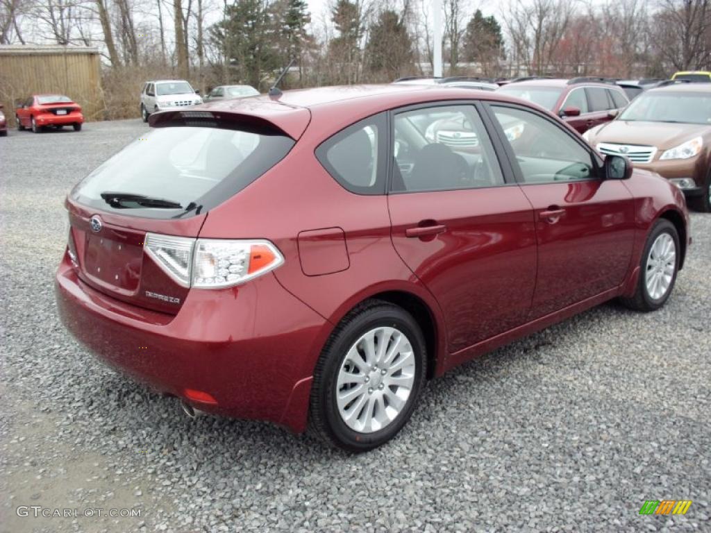 Camellia Red Pearl 2011 Subaru Impreza 2.5i Premium Wagon Exterior Photo #47212115