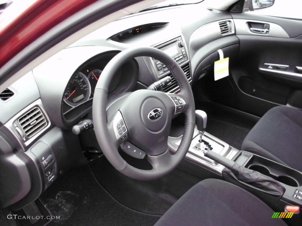 Carbon Black Interior 2011 Subaru Impreza 2.5i Premium Wagon Photo #47212142