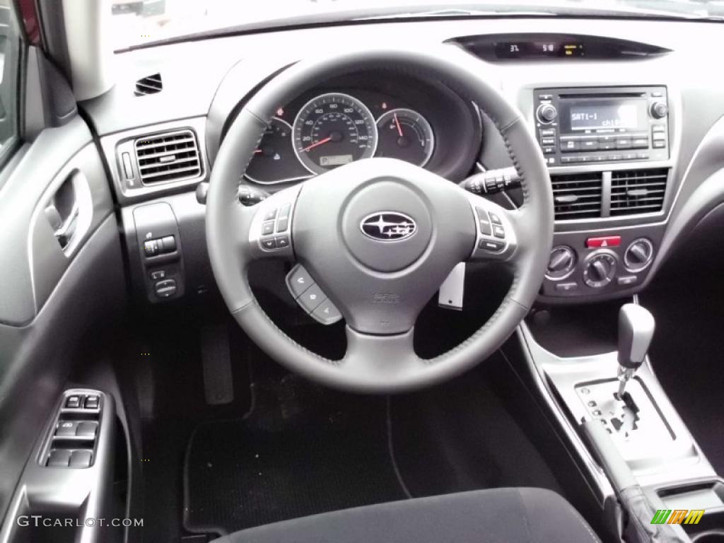 2011 Subaru Impreza 2.5i Premium Wagon Carbon Black Dashboard Photo #47212175