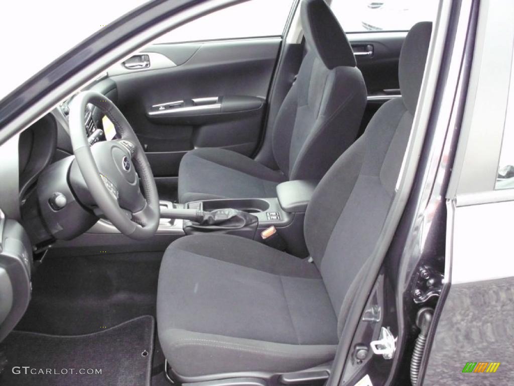 Carbon Black Interior 2011 Subaru Impreza 2.5i Premium Wagon Photo #47212307