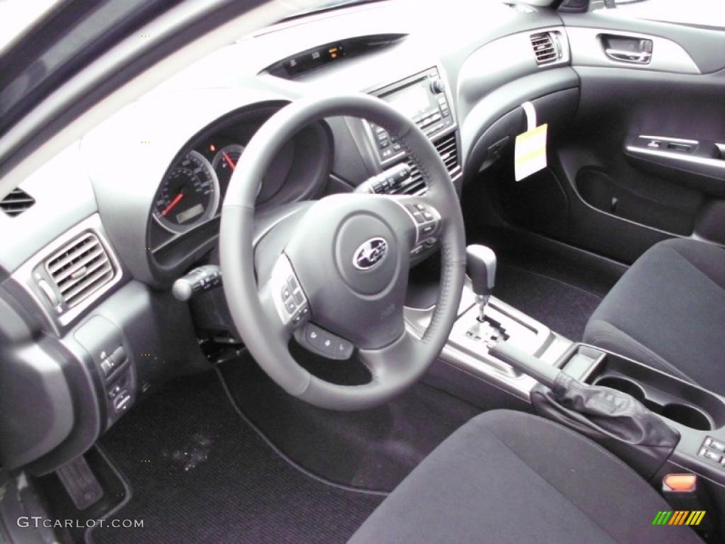 Carbon Black Interior 2011 Subaru Impreza 2.5i Premium Wagon Photo #47212457