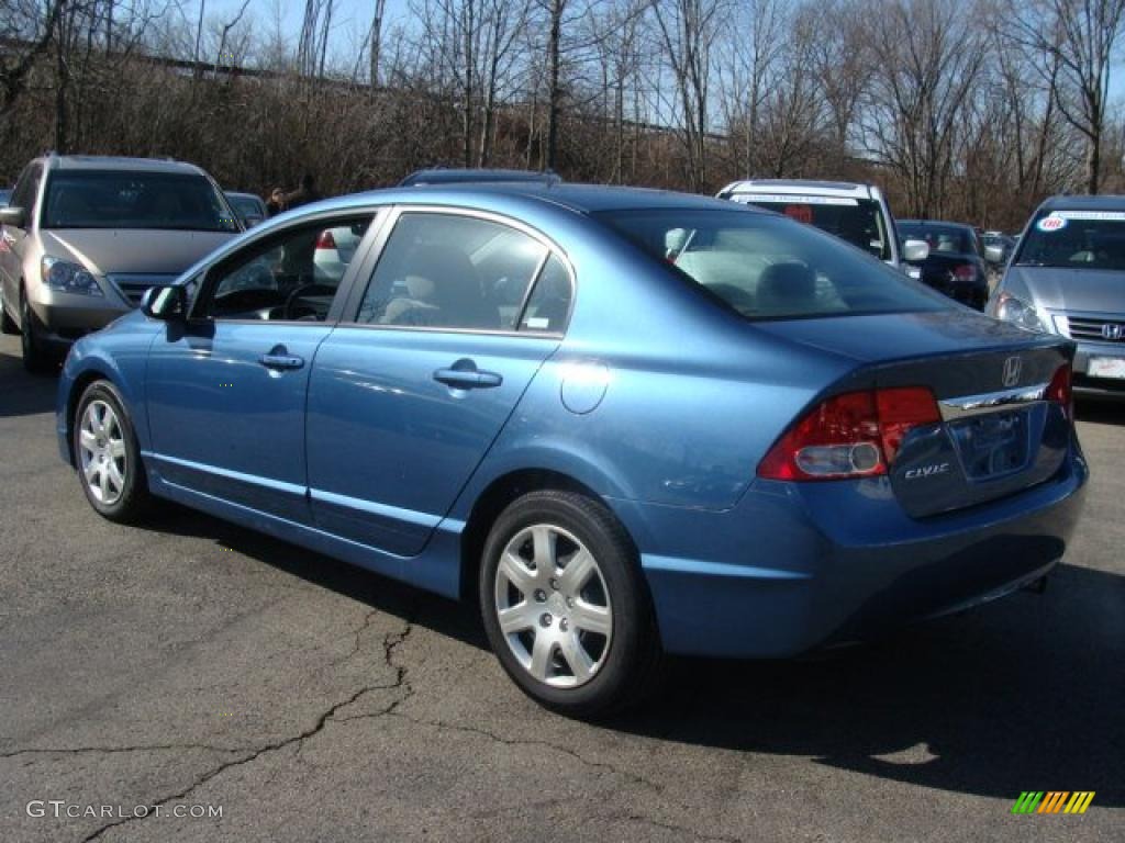 Atomic Blue Metallic 2009 Honda Civic LX Sedan Exterior Photo #47212484