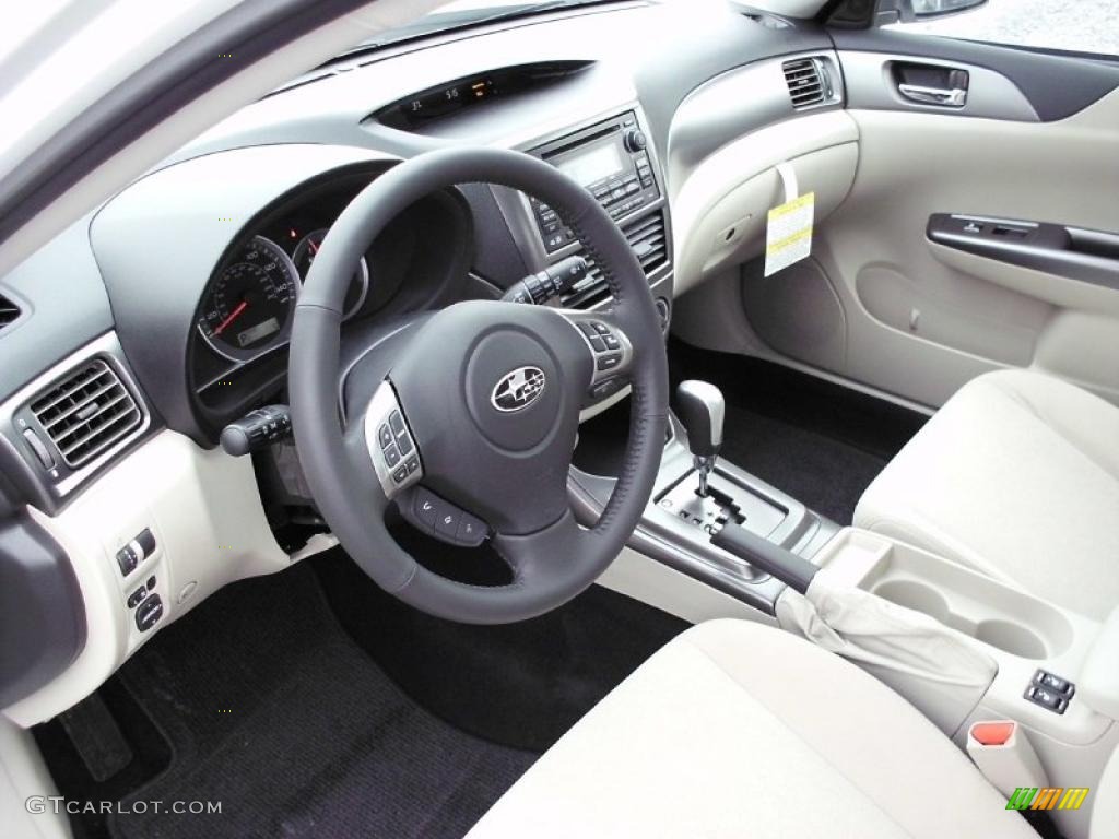 Ivory Interior 2011 Subaru Impreza 2.5i Premium Wagon Photo #47212766