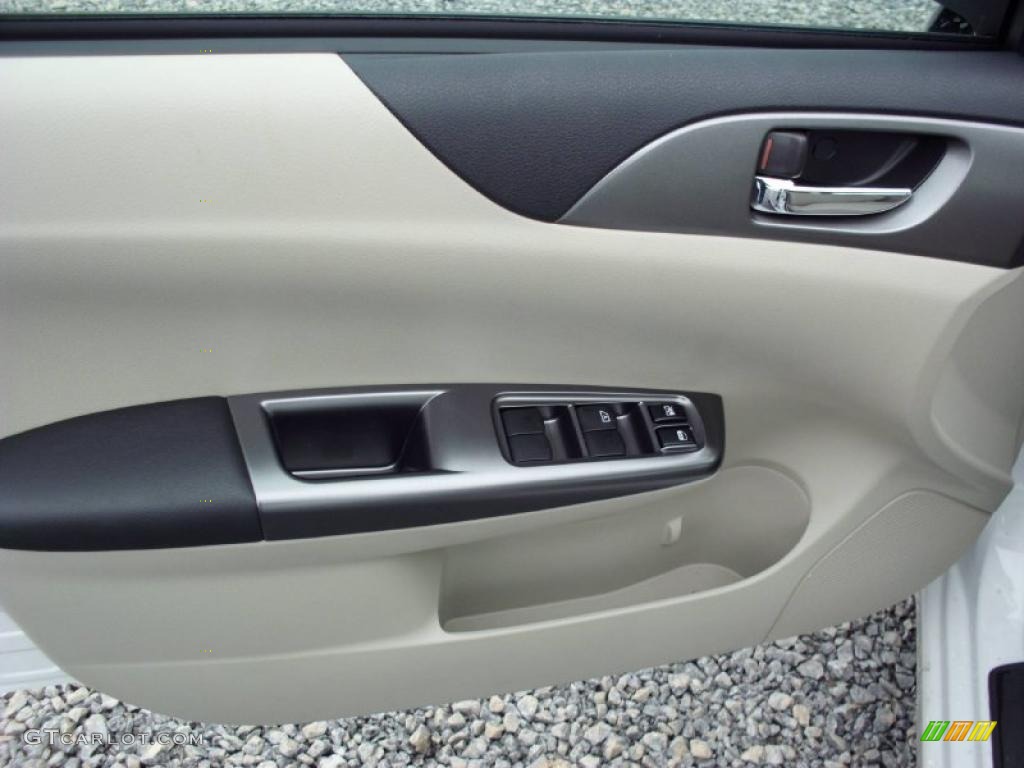 2011 Subaru Impreza 2.5i Premium Wagon Ivory Door Panel Photo #47212781