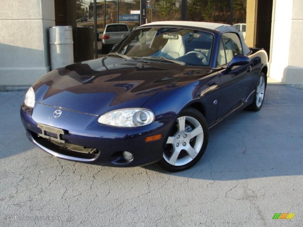 Strato Blue Mica 2003 Mazda MX-5 Miata Special Edition Roadster Exterior Photo #47212895