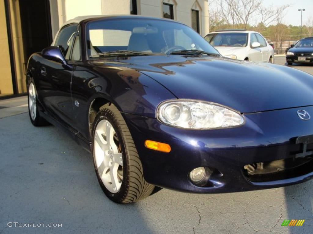 2003 MX-5 Miata Special Edition Roadster - Strato Blue Mica / Gray photo #3