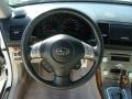 Warm Ivory 2008 Subaru Outback 2.5XT Limited Wagon Steering Wheel