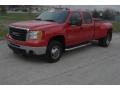 2007 Fire Red GMC Sierra 3500HD SLE Crew Cab 4x4 Dually  photo #36