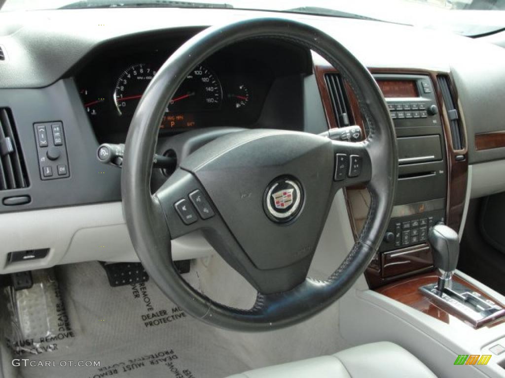 2005 Cadillac STS V8 Light Gray Steering Wheel Photo #47213771