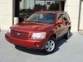 2002 Sundown Red Pearl Toyota Highlander I4  photo #1