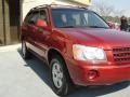 2002 Sundown Red Pearl Toyota Highlander I4  photo #2