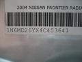 2004 Radiant Silver Metallic Nissan Frontier SC King Cab 4x4  photo #24