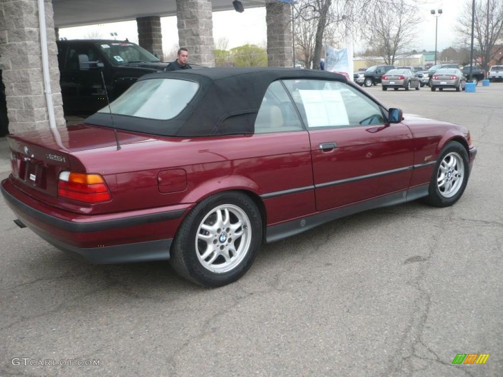 1995 3 Series 325i Convertible - Calypso Red Pearl / Beige photo #6