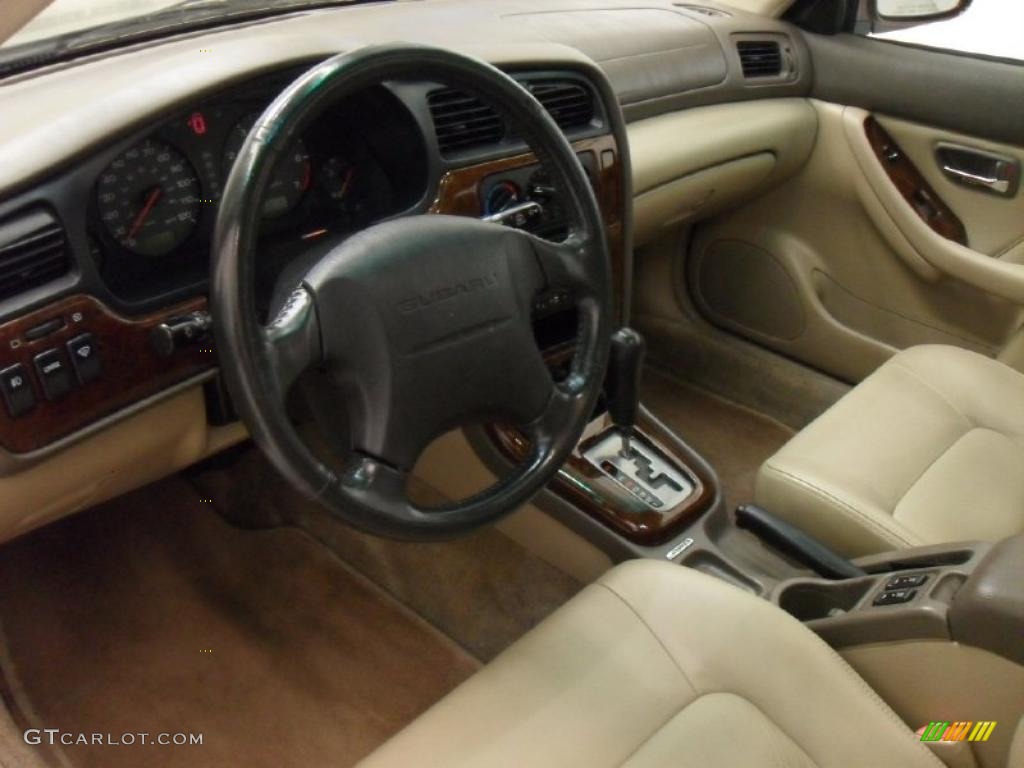 2000 Outback Limited Wagon - Winestone Pearl / Beige photo #29