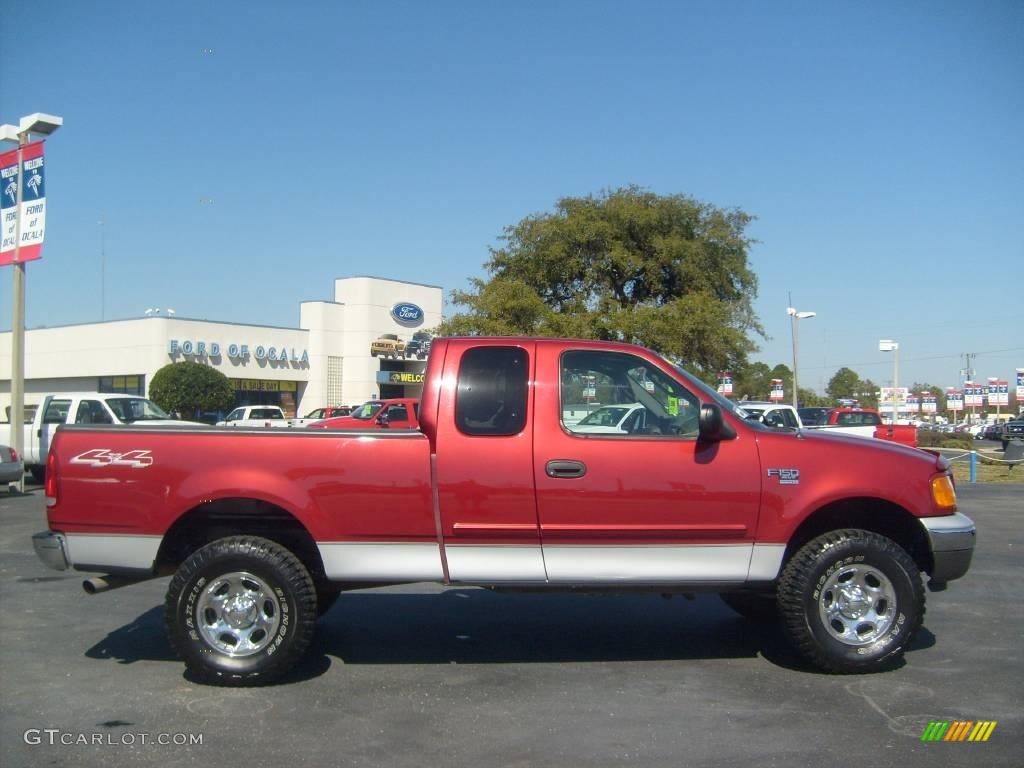 2004 F150 XLT Heritage SuperCab 4x4 - Toreador Red Metallic / Heritage Graphite Grey photo #2