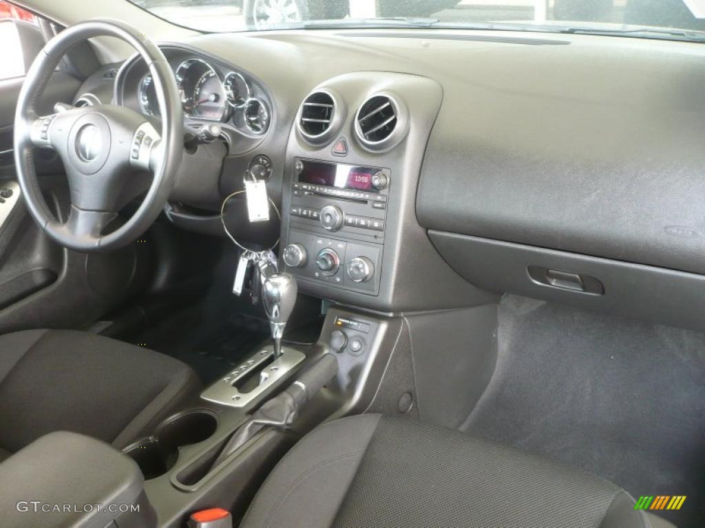2009 Pontiac G6 GT Coupe Ebony Dashboard Photo #47215289