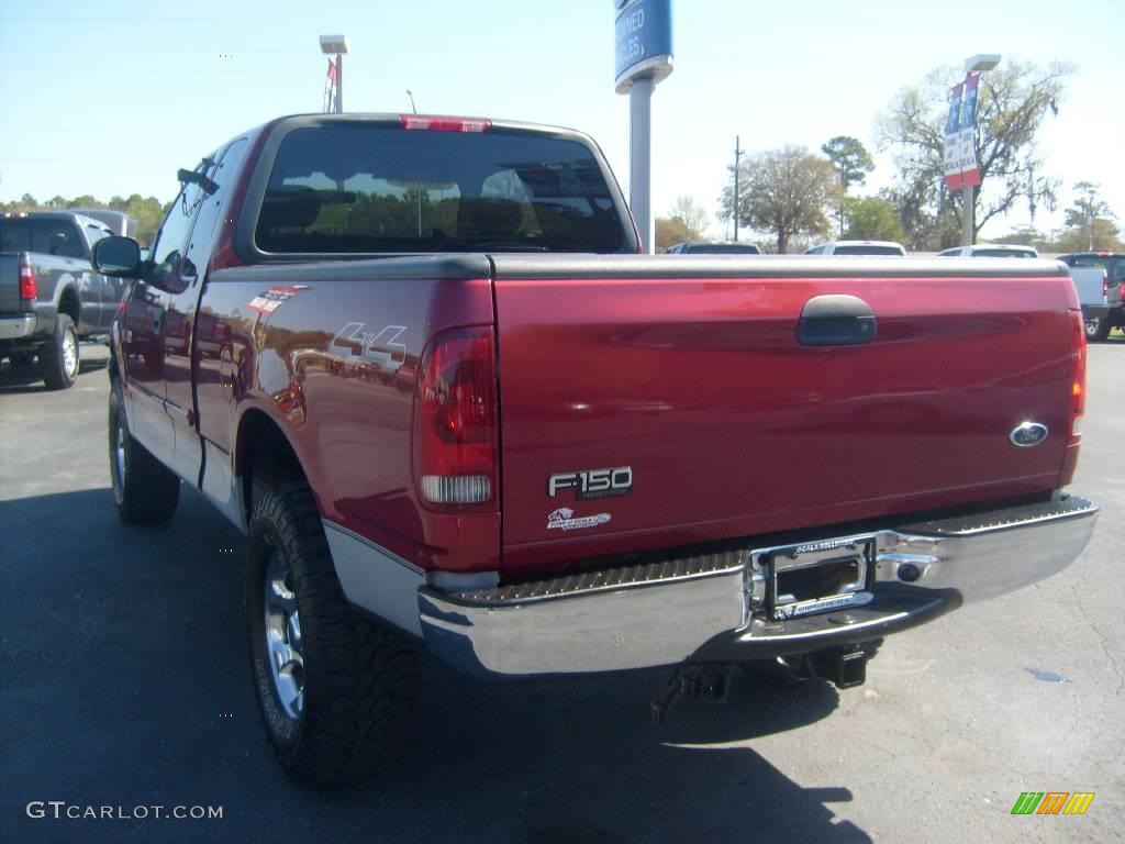 2004 F150 XLT Heritage SuperCab 4x4 - Toreador Red Metallic / Heritage Graphite Grey photo #5