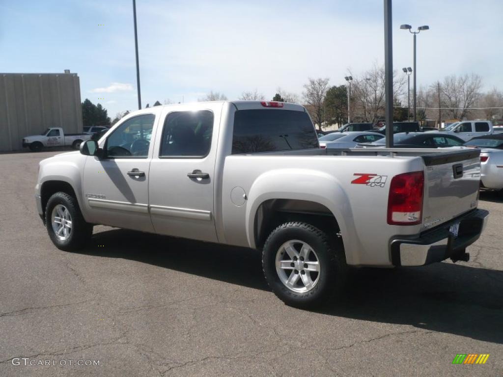 2008 Sierra 1500 SLE Crew Cab 4x4 - Silver Birch Metallic / Ebony photo #4