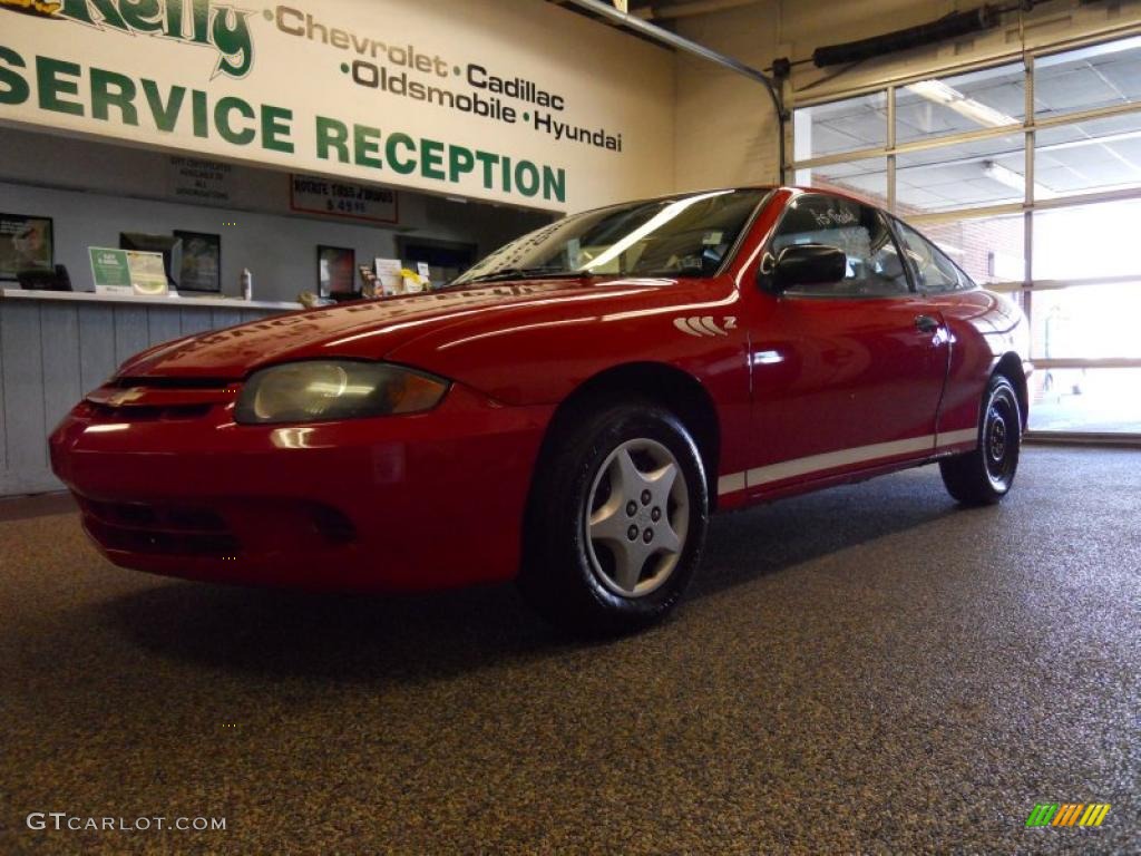 2003 Cavalier Coupe - Victory Red / Graphite Gray photo #2