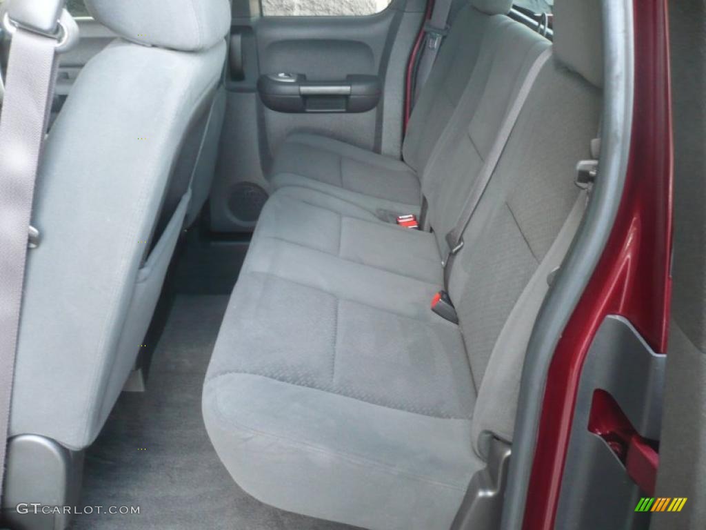 Ebony Interior 2008 Chevrolet Silverado 1500 LT Extended Cab Photo #47216582