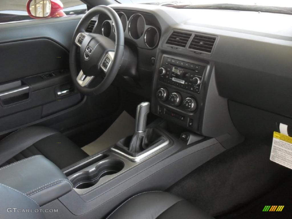 2011 Dodge Challenger R/T Plus Dark Slate Gray Dashboard Photo #47217869