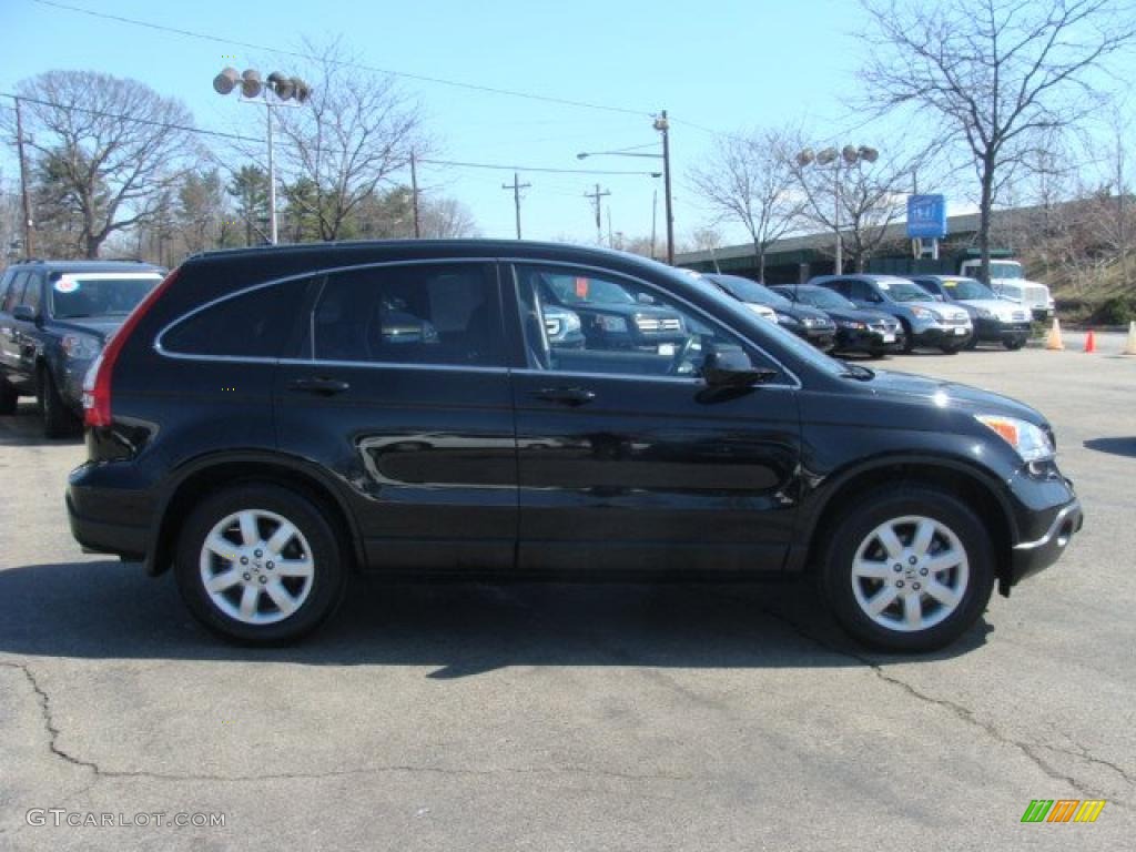 2009 CR-V EX-L 4WD - Crystal Black Pearl / Black photo #4