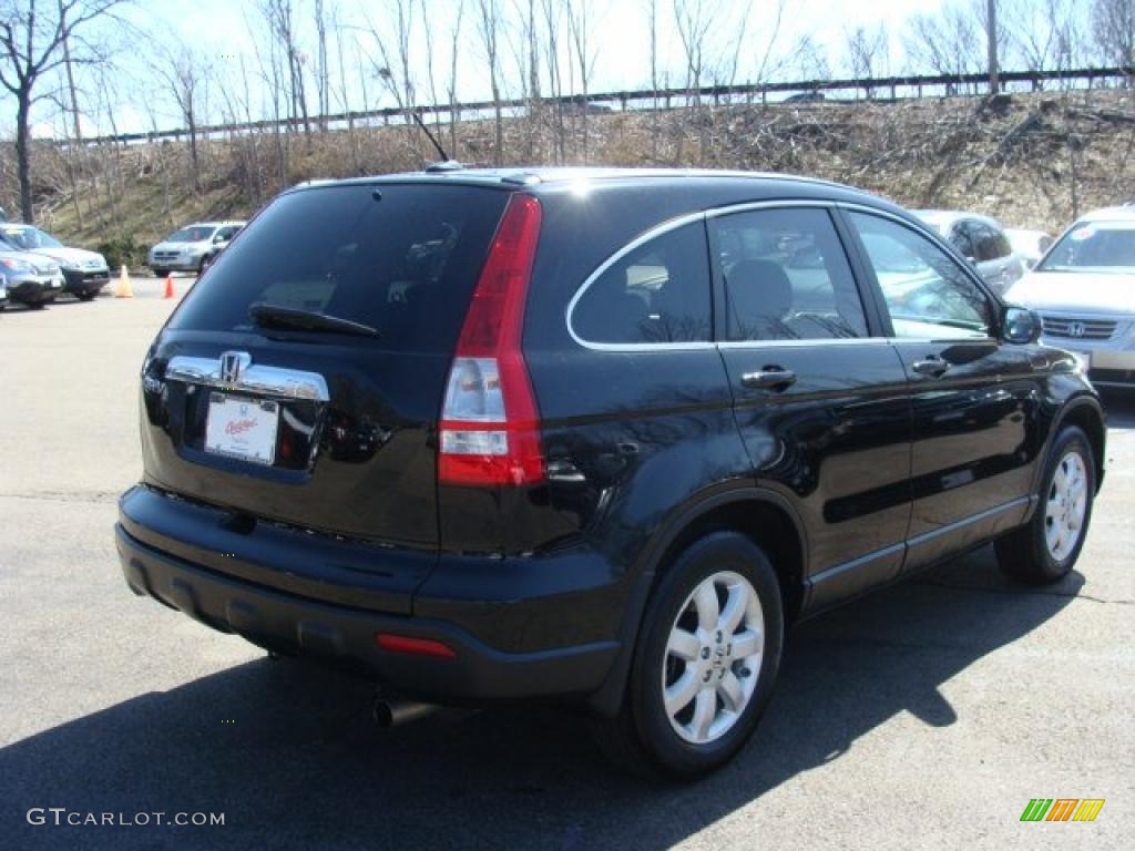 2009 CR-V EX-L 4WD - Crystal Black Pearl / Black photo #5