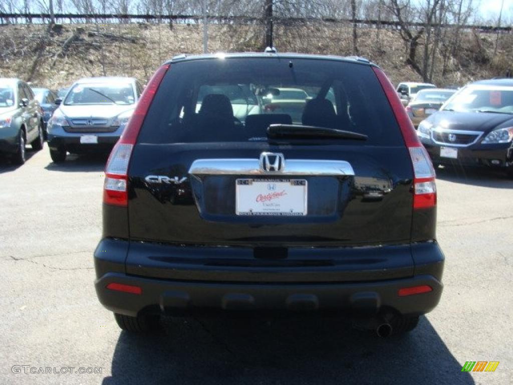 2009 CR-V EX-L 4WD - Crystal Black Pearl / Black photo #6