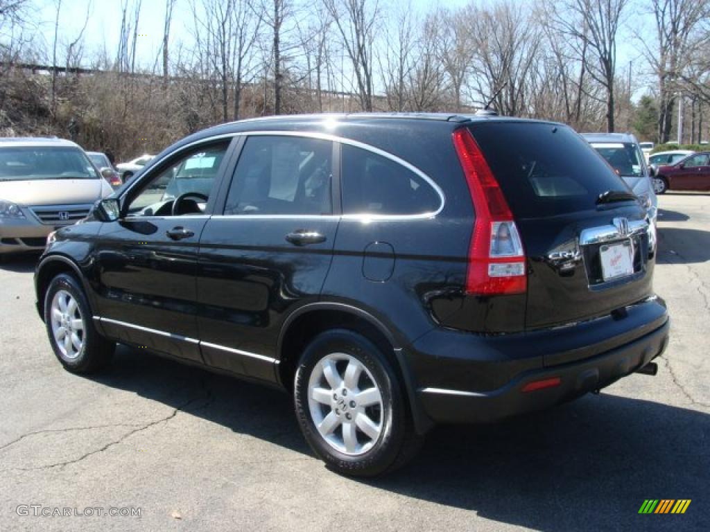 2009 CR-V EX-L 4WD - Crystal Black Pearl / Black photo #7