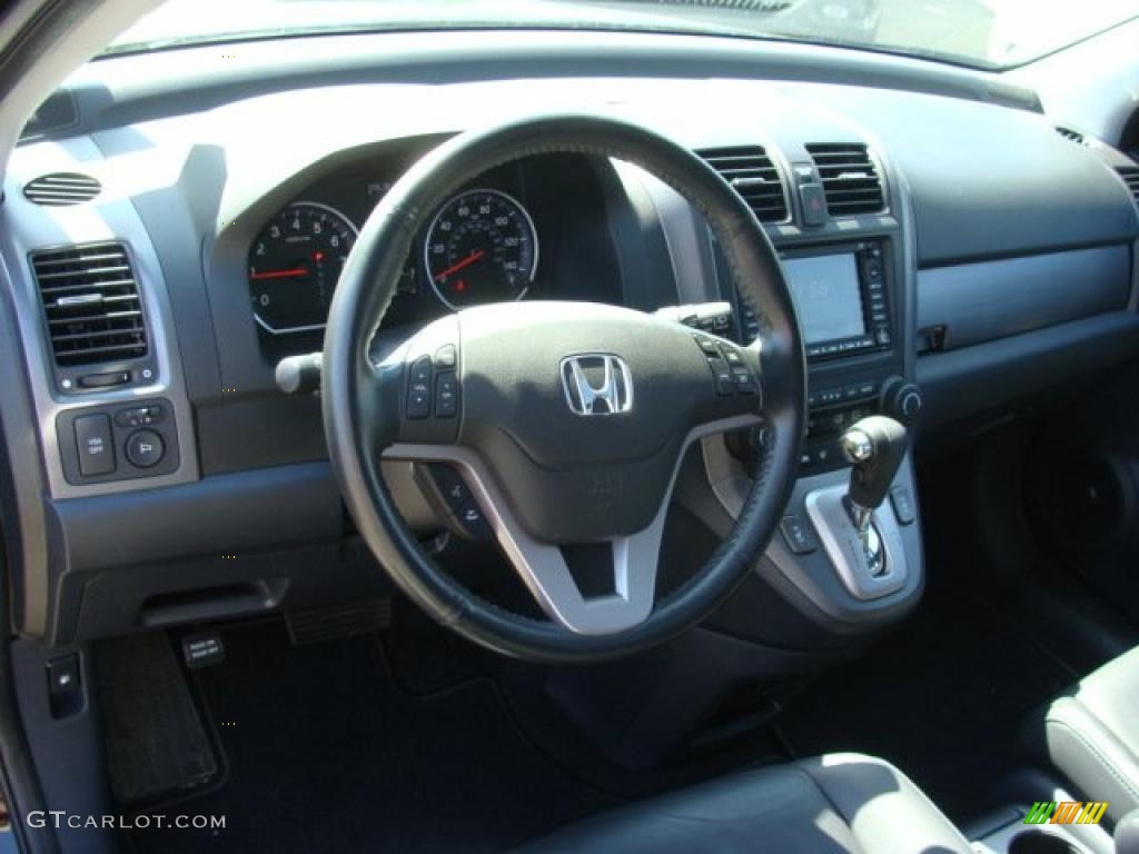 2009 CR-V EX-L 4WD - Crystal Black Pearl / Black photo #10