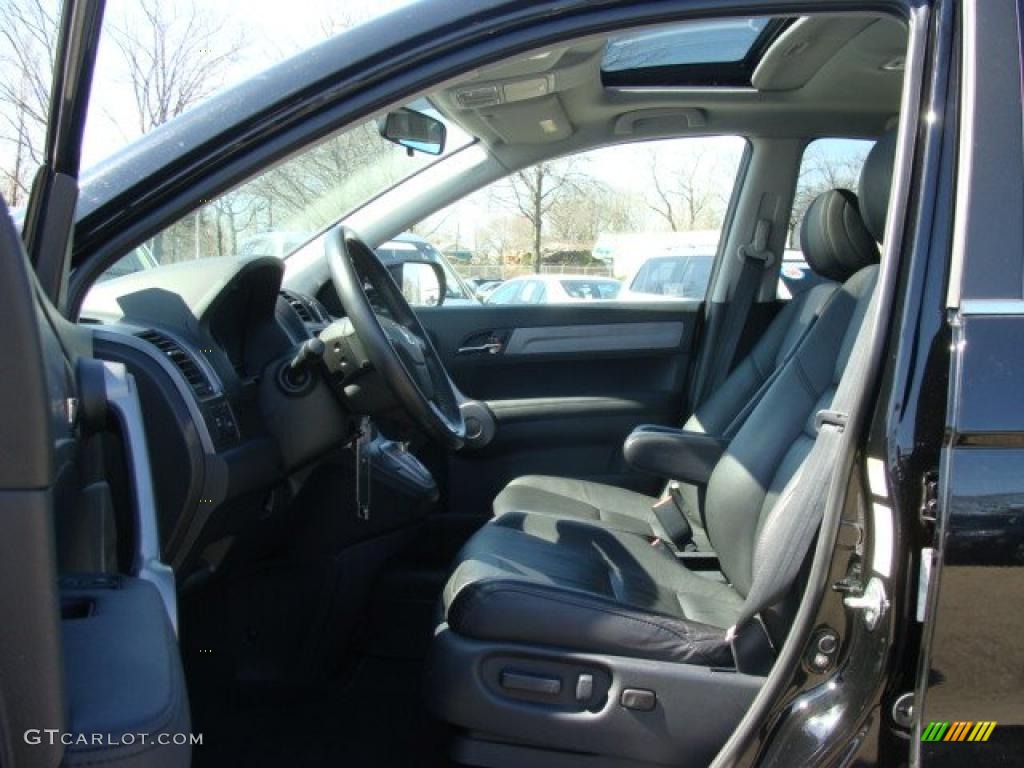2009 CR-V EX-L 4WD - Crystal Black Pearl / Black photo #11
