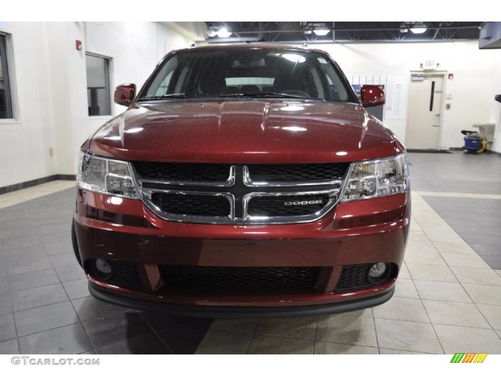 Deep Cherry Red Crystal Pearl 2011 Dodge Journey Crew Exterior Photo #47218202