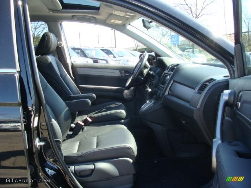 2009 CR-V EX-L 4WD - Crystal Black Pearl / Black photo #24