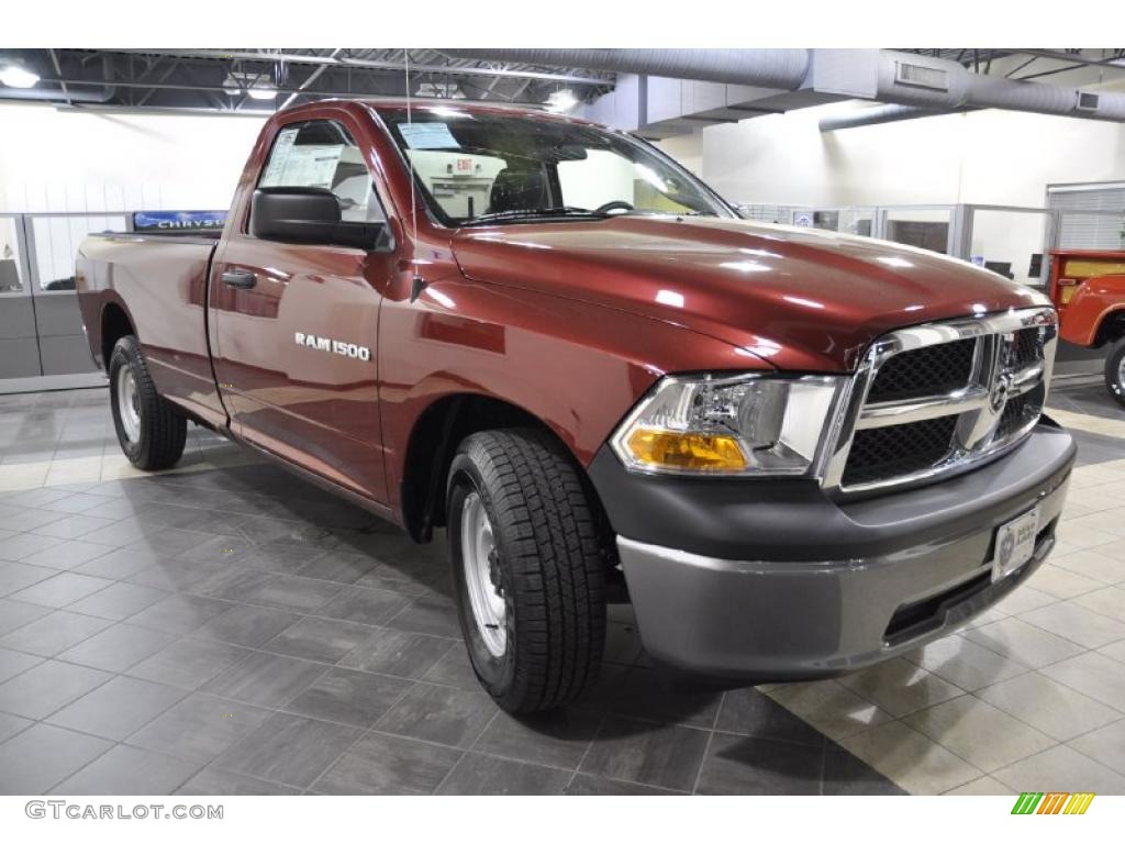 Deep Cherry Red Crystal Pearl 2011 Dodge Ram 1500 ST Regular Cab Exterior Photo #47218502