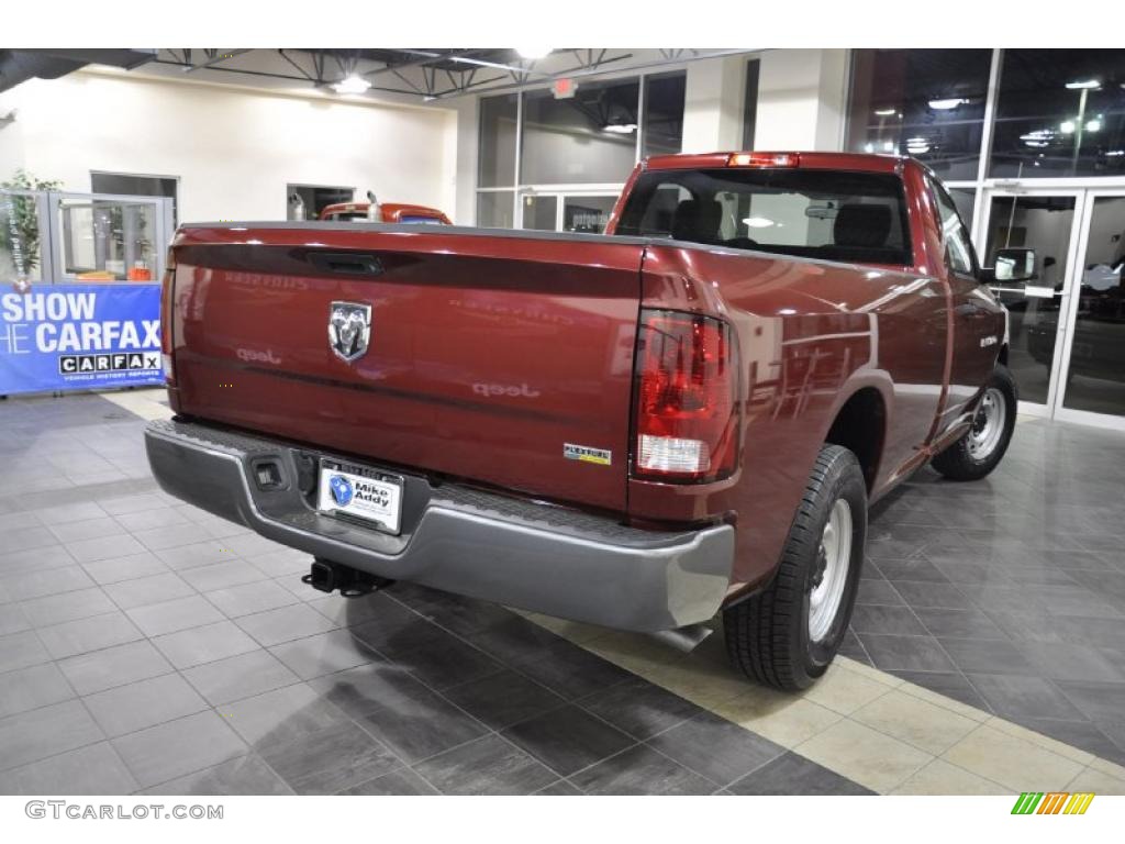 2011 Ram 1500 ST Regular Cab - Deep Cherry Red Crystal Pearl / Dark Slate Gray/Medium Graystone photo #5