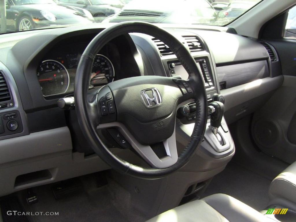 2008 Honda CR-V EX-L 4WD Gray Dashboard Photo #47219198