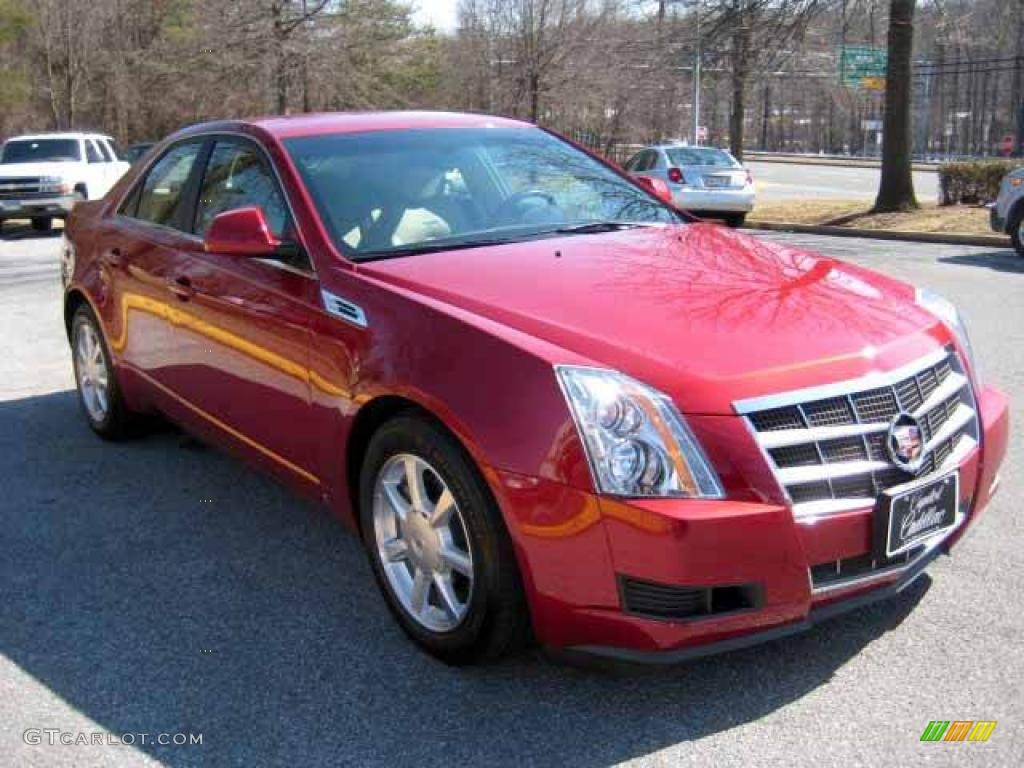 2009 CTS Sedan - Crystal Red / Cashmere/Cocoa photo #6