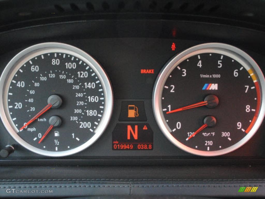 2008 BMW M6 Coupe Gauges Photo #47220224