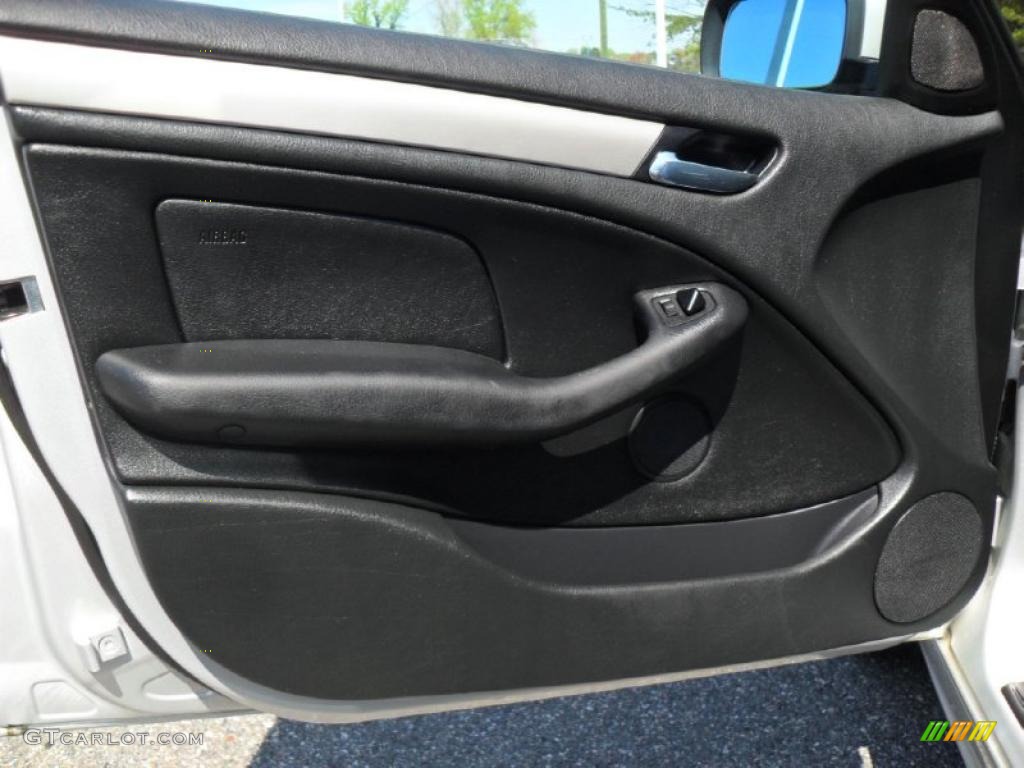 2002 BMW 3 Series 325xi Sedan Black Door Panel Photo #47220488