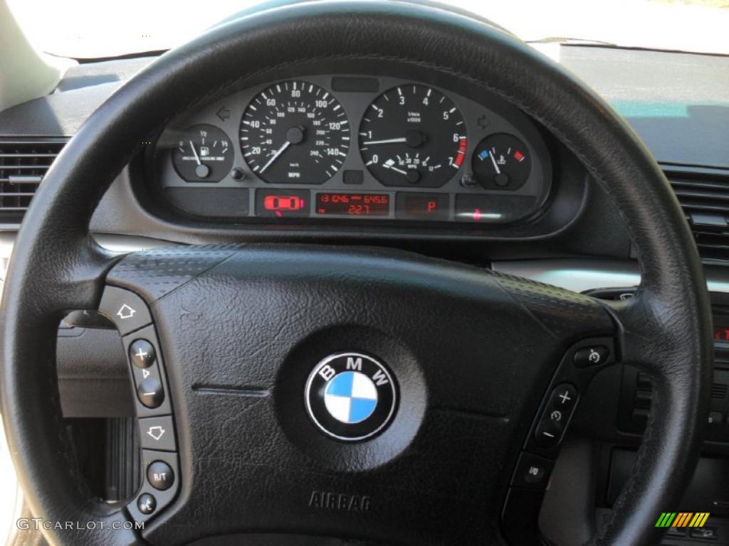 2002 3 Series 325xi Sedan - Titanium Silver Metallic / Black photo #12