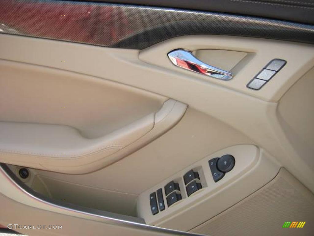2009 CTS Sedan - Crystal Red / Cashmere/Cocoa photo #17