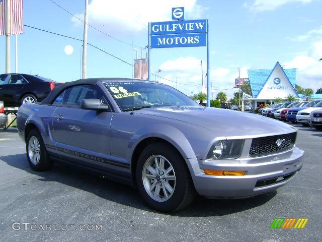 2006 Mustang V6 Premium Convertible - Tungsten Grey Metallic / Light Graphite photo #1