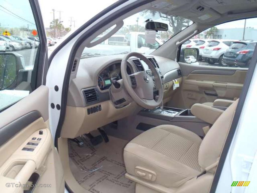 Almond Interior 2011 Nissan Armada SV Photo #47222150