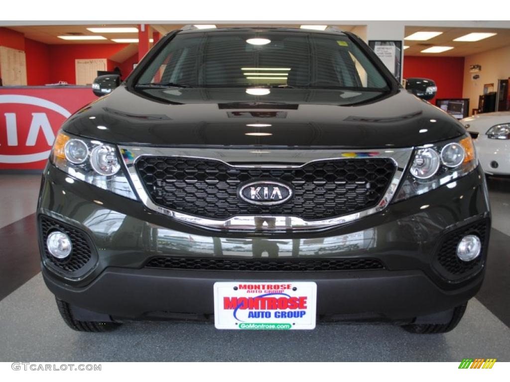 2011 Sorento LX - Tuscan Olive / Black photo #10