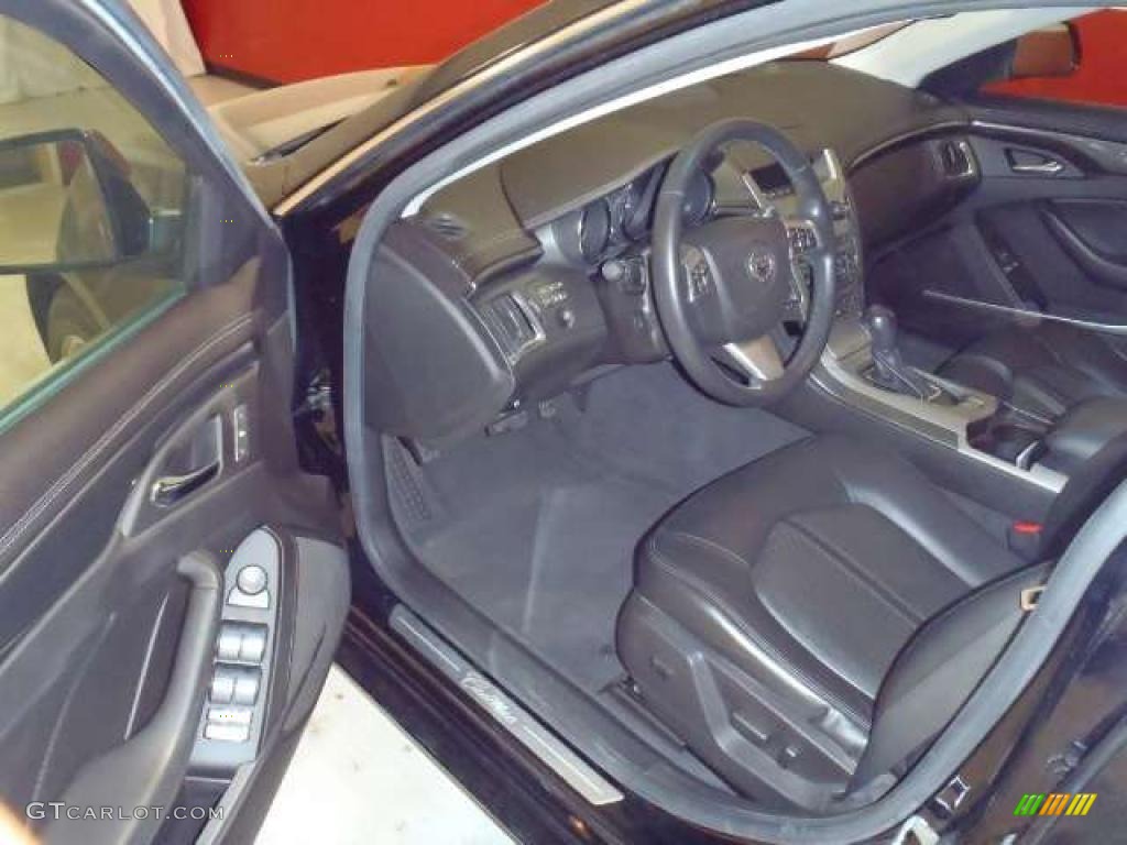 Ebony Interior 2008 Cadillac CTS Sedan Photo #47223164